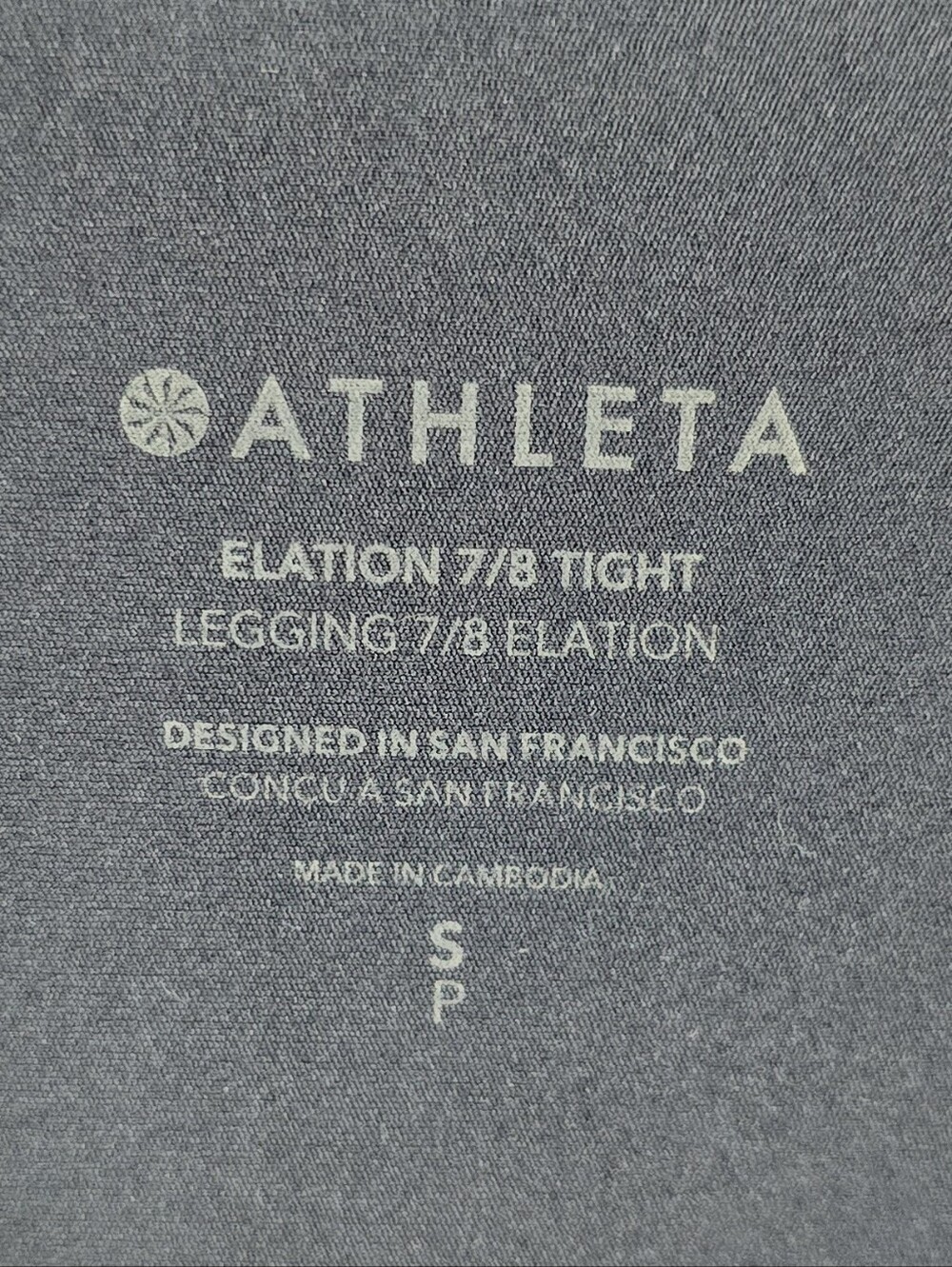 Athleta Elation High Rise 7/8 Tights Blue Ombre Small - Picture 15 of 16